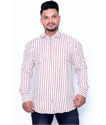 Aish N Ridh Cotton Regular Fit Striped Men's Casual Shirt - Red ( Pack of 1 )