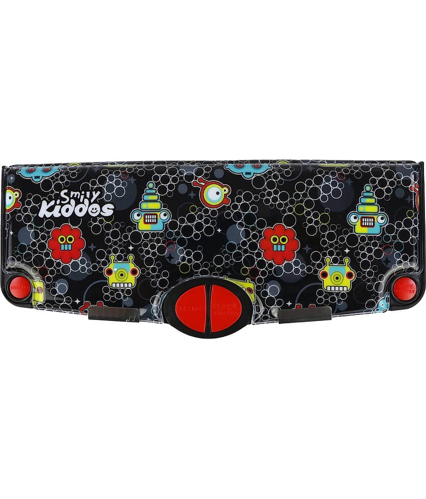 Pop Out Pencil box Robot Theme - Black