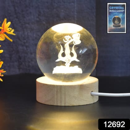 3D Crystal Ball lamps 3D Crystal Ball Night Light (1 Pc)assorted colour