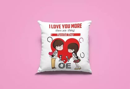 Arni Arts Special Day Cushion Cover For Lovely Couple 12x12 Inch