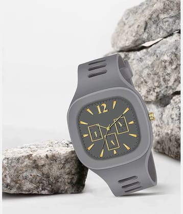Trex Light Grey Silicon Analog Mens Watch