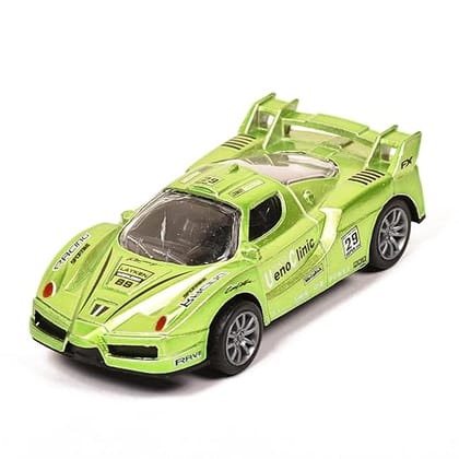Braintastic Model Diecast Vehicle Pull Back Friction Super Simulation Model Car with 1:36 Scale Toys for Kids Age 3+ Years (Green)