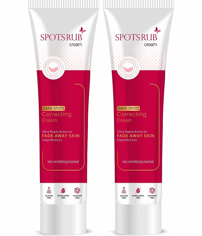 Leeford Spotsrub Face Cream with 2% Kojic Acid and Vitamin C for dark spots correction (15g x 2)
