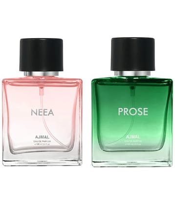 Ajmal Prose & Neea EDP 100ml Long Lasting Perfume For Men & Women Pack of 2
