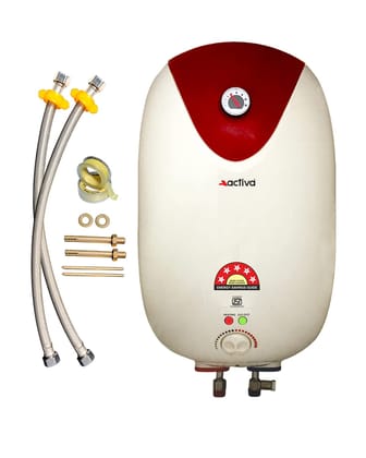 ACTIVA 15 L Storage 3 KVA BEE 5-Star Rating Geyser with Special Anti-Rust Coating Tank, Temperature Meter, HD ISI Element, Premium Storage Water Geyser (Ivory Brown) ACTIVA 15 L Storage 3 KVA BEE 5-Star Rating Geyser with Special Anti-Rust Coating Tank, 