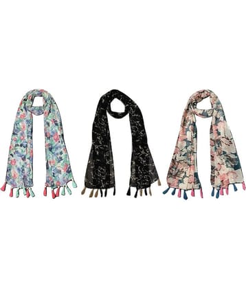 stolevilla Multi Printed Poly Cotton Yarn Stoles