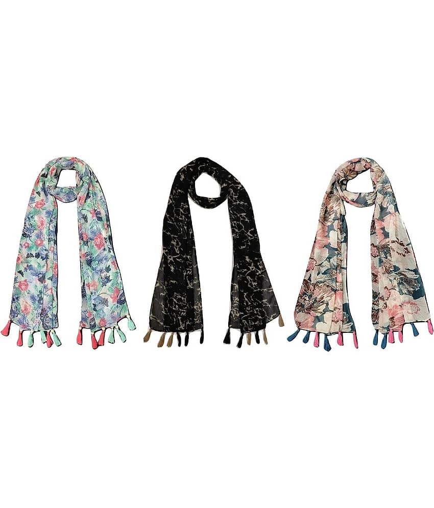 stolevilla Multi Printed Poly Cotton Yarn Stoles