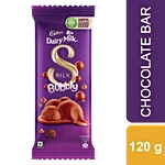 Cadbury Dairy Milk Silk Bubbly Chocolate Bar, 120 G