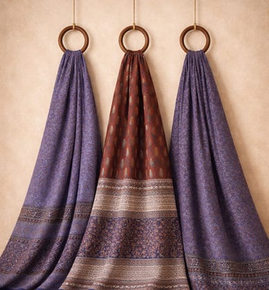 Hand Block Printed Bagh Cotton Suit – 3 Piece Unstitched