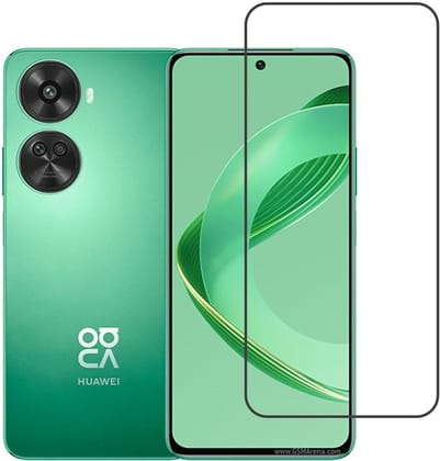 PLUGTECH Advanced Tempered Glass With Anti-Explosion 9H Hardness Edge-To-Edge Coverage Screen Guard for HWI NOVA11SE