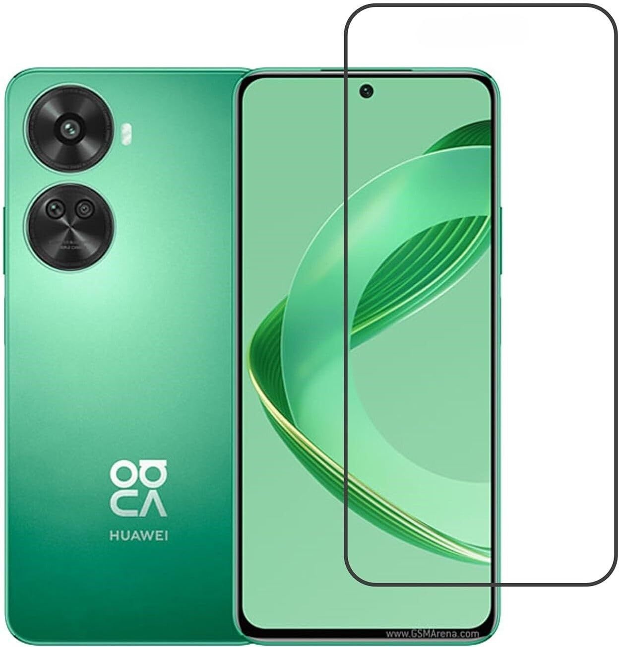 PLUGTECH Advanced Tempered Glass With Anti-Explosion 9H Hardness Edge-To-Edge Coverage Screen Guard for HWI NOVA11SE