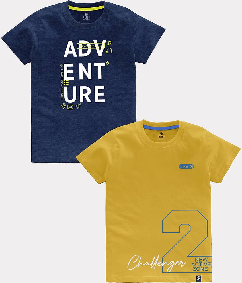 CODEZ Pack of 1 Boys Cotton T-Shirt ( Multicolor )