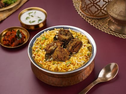 Pepper Soya Chaap Biryani