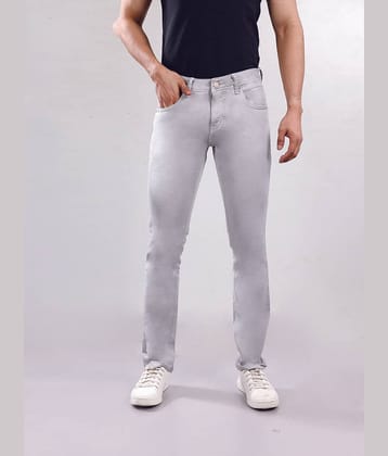 Hoffmen Regular Fit Dyed Men's Jeans - Charcoal ( Pack of 1 )