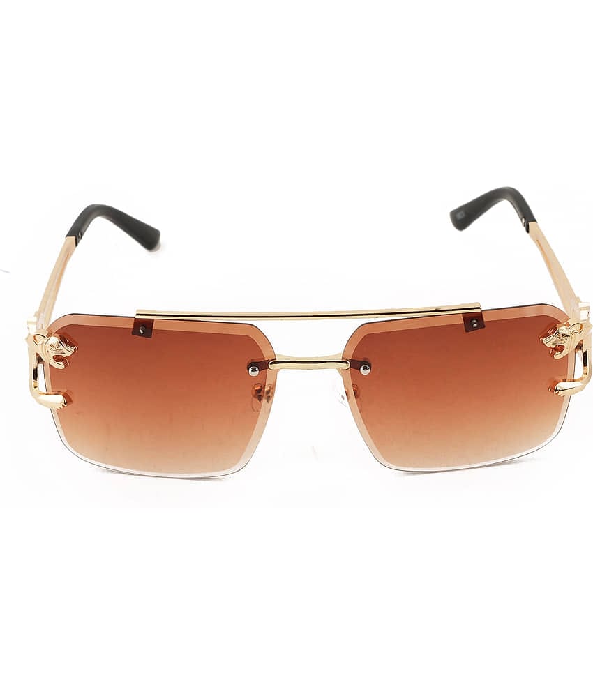 Bayberry Gold Oversized Sunglasses ( Pack of 1 )