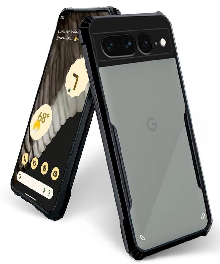 PLUGTECH Slim Shockproof Case | Matte Black Soft | Drop Protection | Precise Cutouts | Premium Mobile Cover for Google Pixel 7 Pro