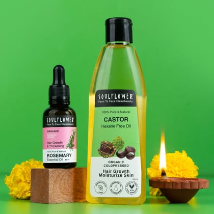 Clinically Proven Castor & Rosemary Essential Oil