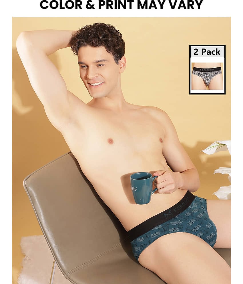 Force NXT Pack of 2 Cotton Briefs For Men's ( Multicolor )