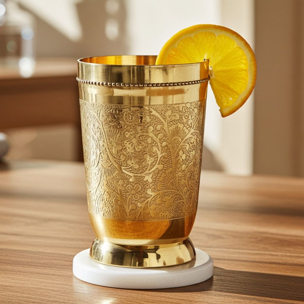 Pure Brass High Quality Glass, 200 ML (BCMAS114 C)