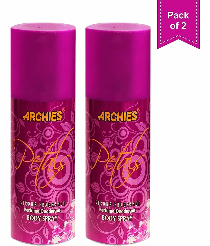 Archies Petals Perfume Deodorant Body Spray 150 for Men & Women - Pack of 2