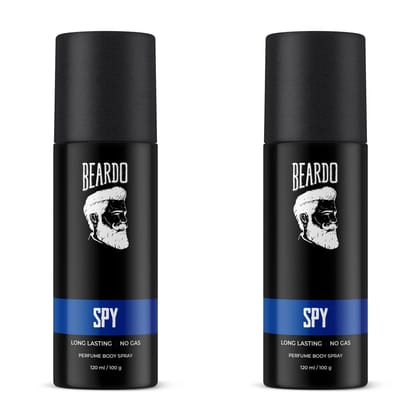 Beardo Spy Perfume Body Spray 120ml (Pack of 2)