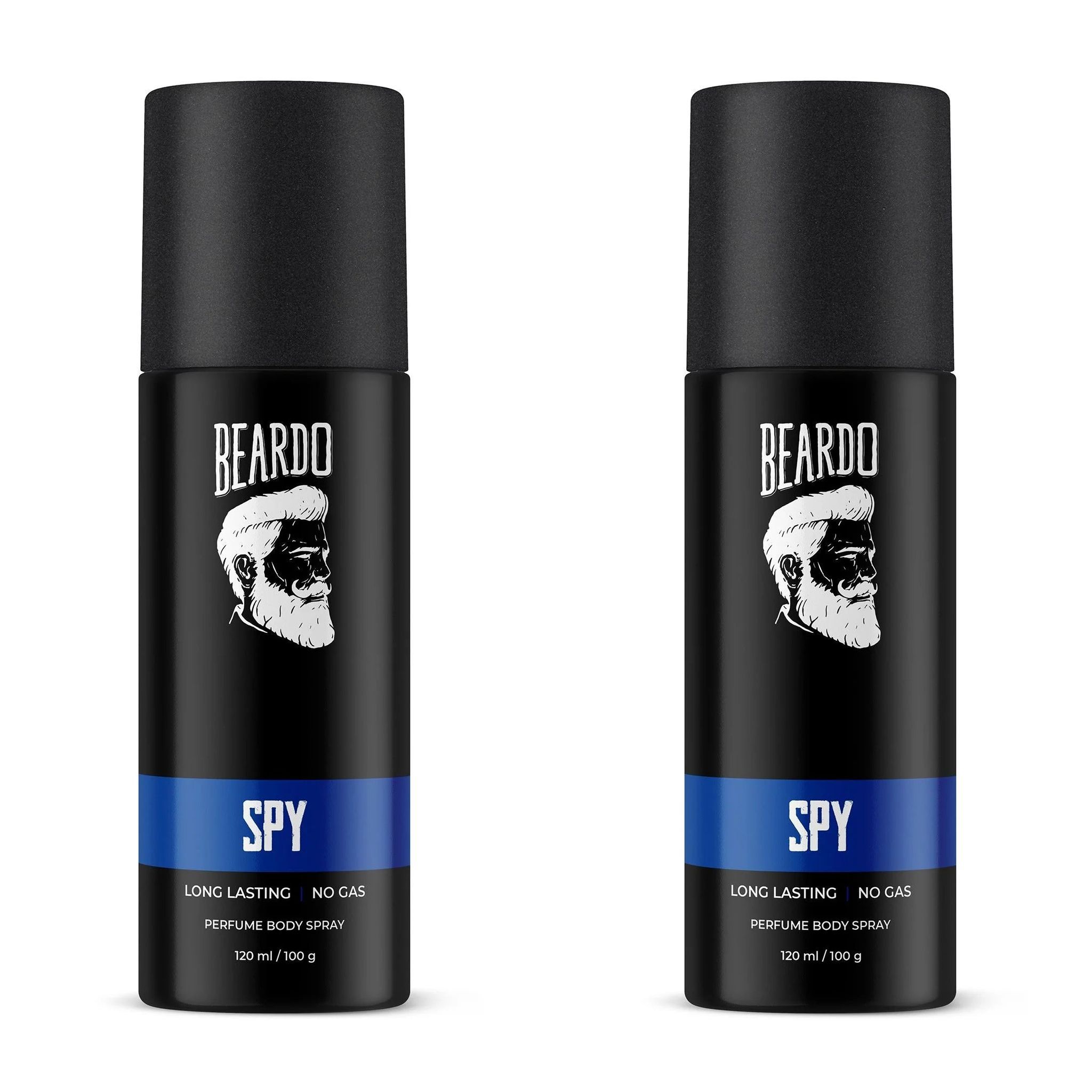 Beardo Spy Perfume Body Spray 120ml (Pack of 2)
