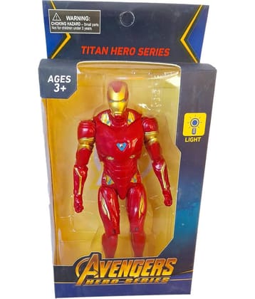 Action Figures Set, 7-Inch Scale Super Hero Toys, Figures with Accessories, Ages 4 and Up Super Hero Toys, Toys for Boys and Girls (Iron-Man)