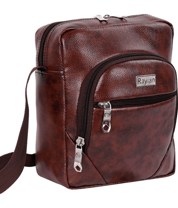Raylan Brown Solid Messenger Bag