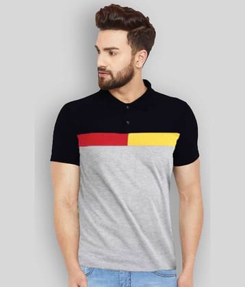 Leotude Pack of 1 Cotton Blend Regular Fit Printed Half Sleeves Men's Polo T Shirt ( Green )