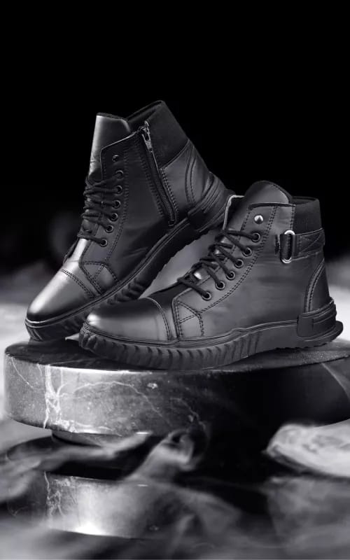 Woakers Mens Casual Black Shoes for Everyday Comfort and Style - UK10