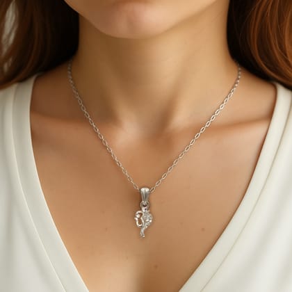 Divine Grace 925 Silver Ganesha Pendant