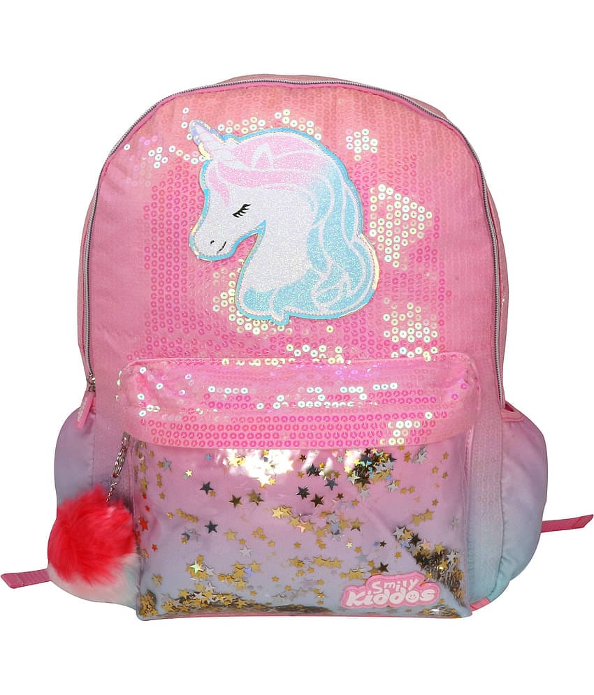 Smily Kiddos 25 Ltrs Pink School Bag for Boys & Girls
