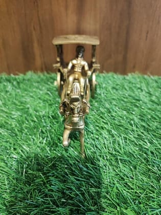 BRASS RUNNING HORSE CART/CHARIOT BRASS RUNNING HORSE CART/CHARIOT