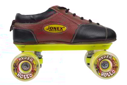 J J Jonex Fix Body Hyper Rollo Red Black Polypropylene Skates Fiber Chassis(Size NO.12, UK)(WOS)