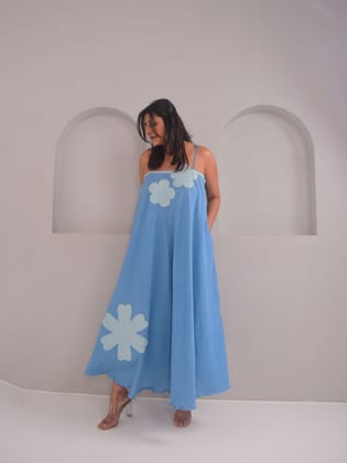 Calla Applique Dress-XS