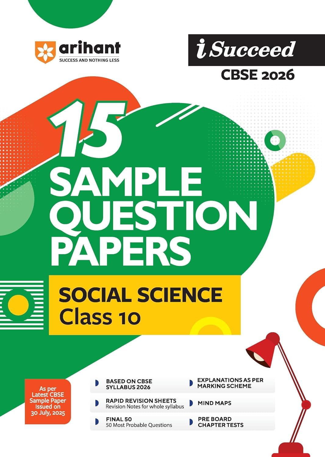 Arihant i-Succed 15 Sample Question Paper English Language And Literature Class 10 -Rapid Revision Sheet Fully Solved Paper for 2026 Examinations