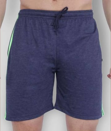 Neo Garments - Blue Cotton Men's Shorts ( Pack of 1 )