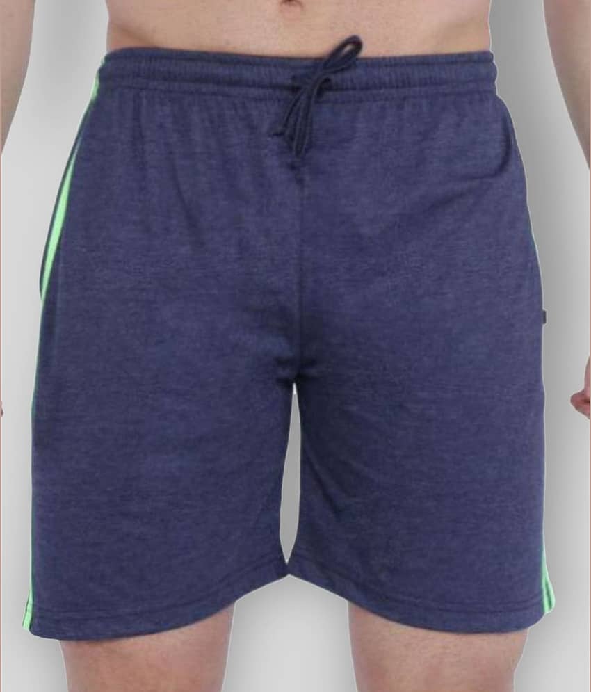 Neo Garments - Blue Cotton Men's Shorts ( Pack of 1 )