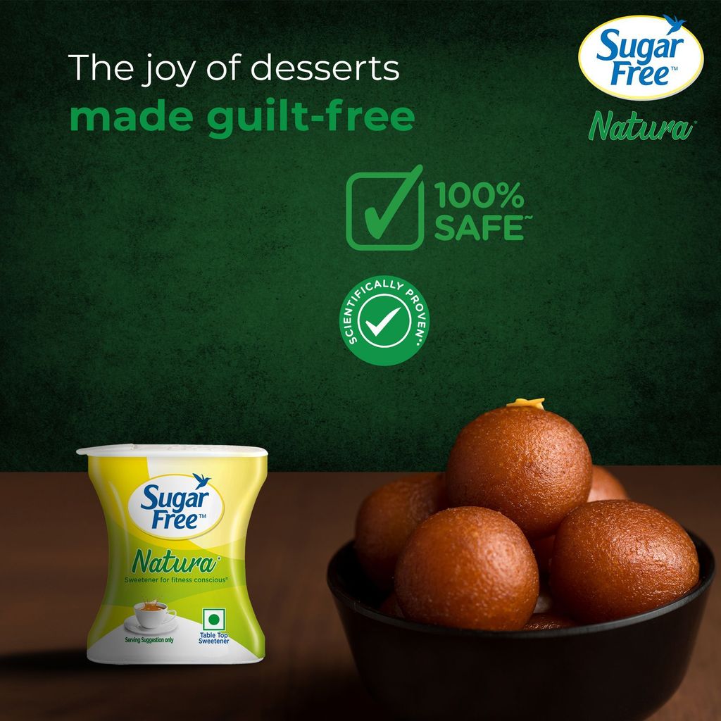 Sugar Free Natura, 100 Pellets|100% Safe| Scientifically Proven & Tested|Sweet like Sugar but with zero calories| 8.5g