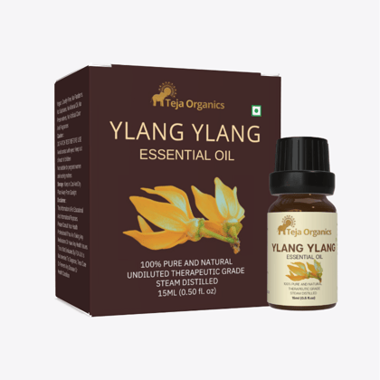 Ylang Ylang Essential Oil 15ml | Sweet, Rich Exotic Deep Floral Scent | Relief from anxiety | Anti- Depressant | Uplifting | Increases Libido | Skin care, Hair care | Aromatherapy