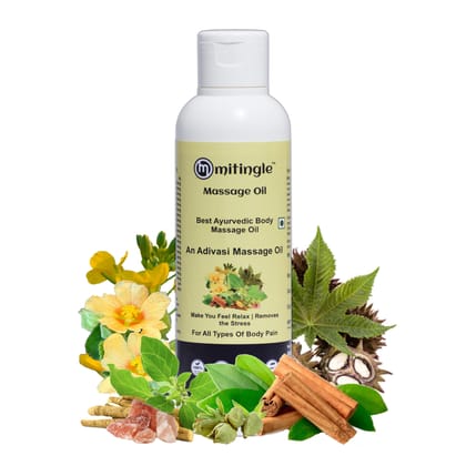 Adivasi Mitingle Sidavatin Massage Oil, 200ml | For Full Body Massage | Makes Stress Free & Relax | Pure Natural Ayurvedic Product | No Side Effects.