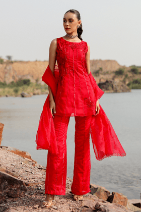 RAZZLE DAZZLE KURTA AND PANT SET-XS