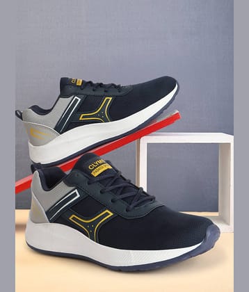 Clymb Navy Blue Men's Sports Running Shoes