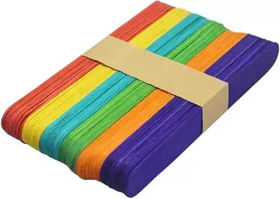 Multicolour Ice Cream Stick (Craft Purpose) - Big Size