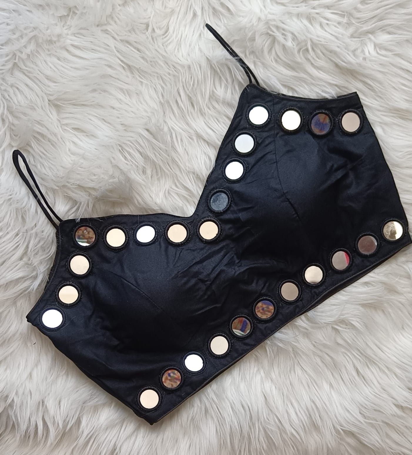 Real  Mirror Blouse-Black