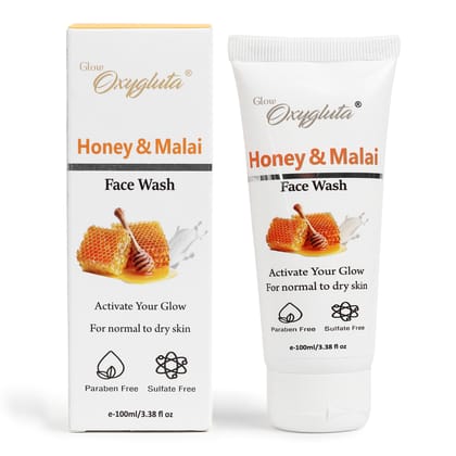 Glow Oxygluta Honey Malai Face Wash Glow Oxygluta Honey Malai Face Wash