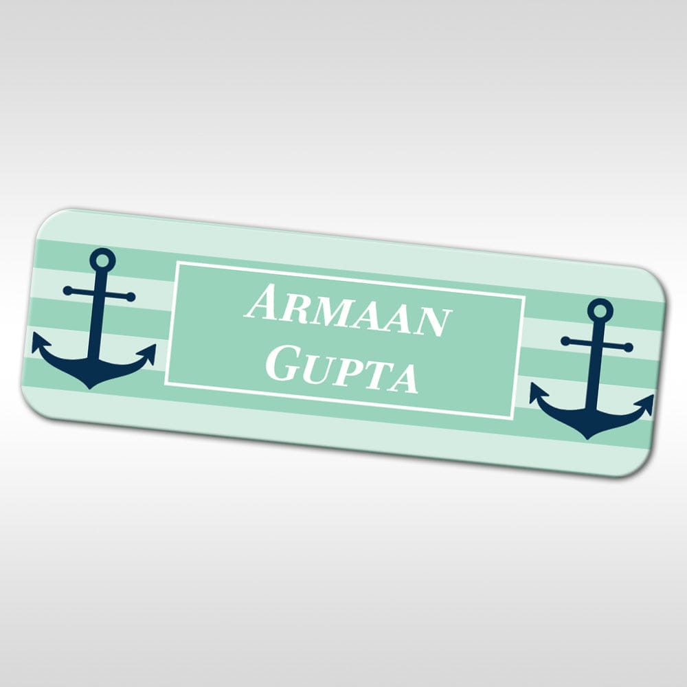 Nautical Anchor Waterproof Sticker - Set of 60-Nautical Anchor Mint