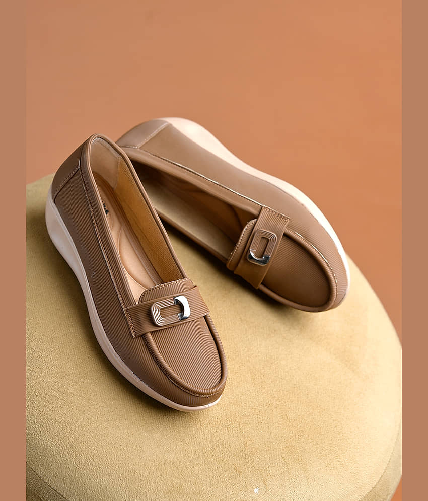 Shoetopia Tan Women's Pumps Heels