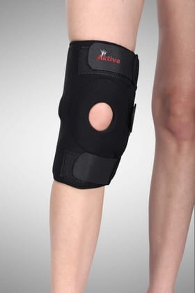 Aktive Support Polymer 507 Hinged Knee (Free Size, Black)