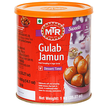 MTR Gulab Jamun, 1 kg Tin